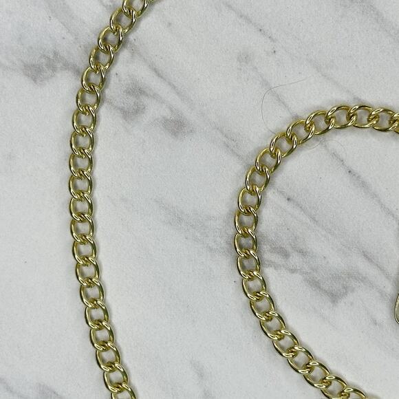 Gold Tone Chain Purse Strap 49" Crossbody Bag Replacement ✨ - Picture 8 of 12